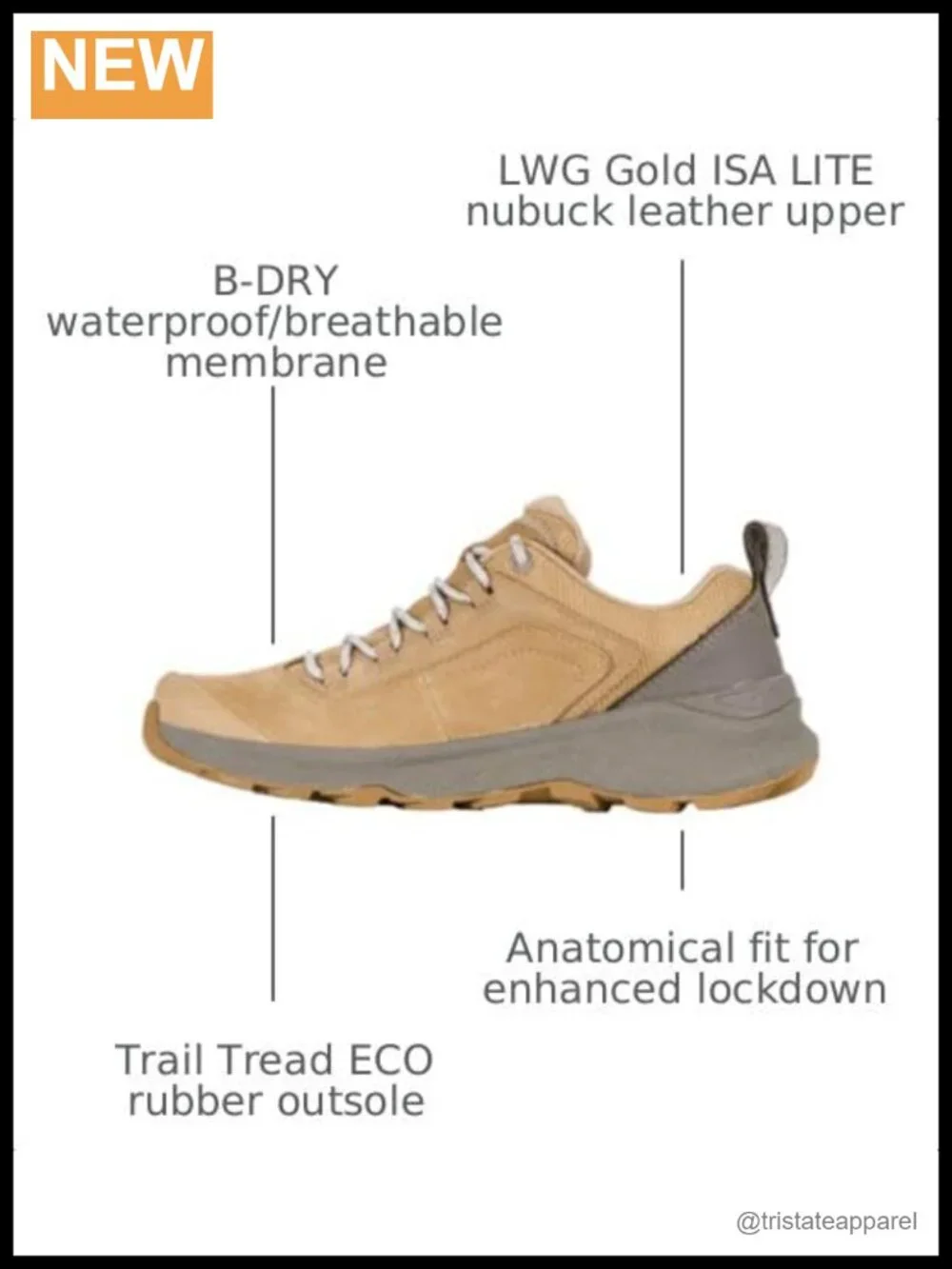 Women's Waterproof Hiking Shoes Leather Lace-Up Trail Athletic